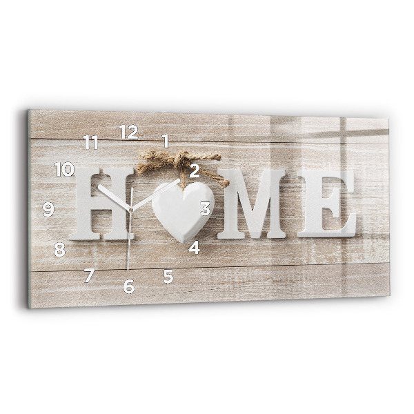 Horloge rectangulaire horizontale 'La maison de l''inscription'