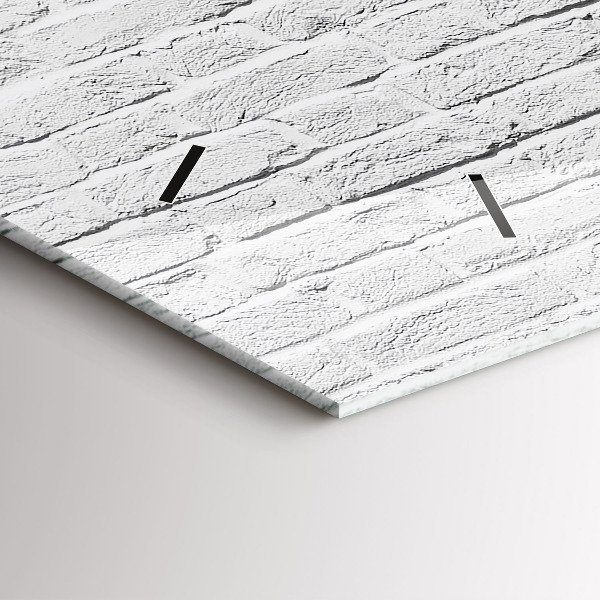 Horloge rectangulaire horizontale Mur de briques