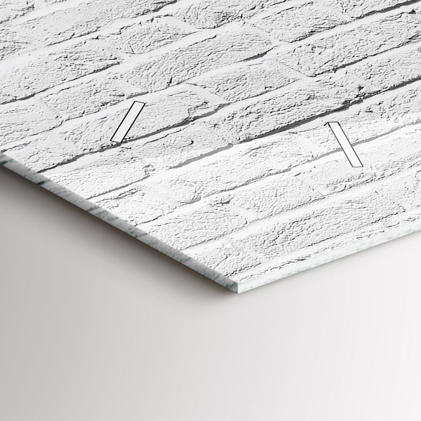 Horloge rectangulaire horizontale Mur de briques