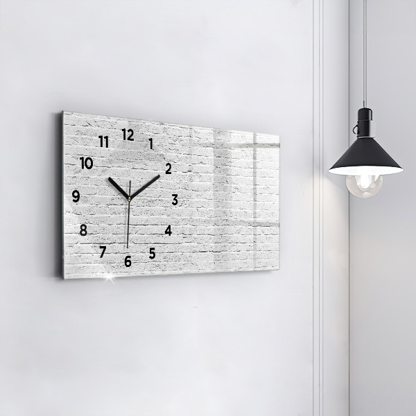 Horloge rectangulaire horizontale Mur de briques