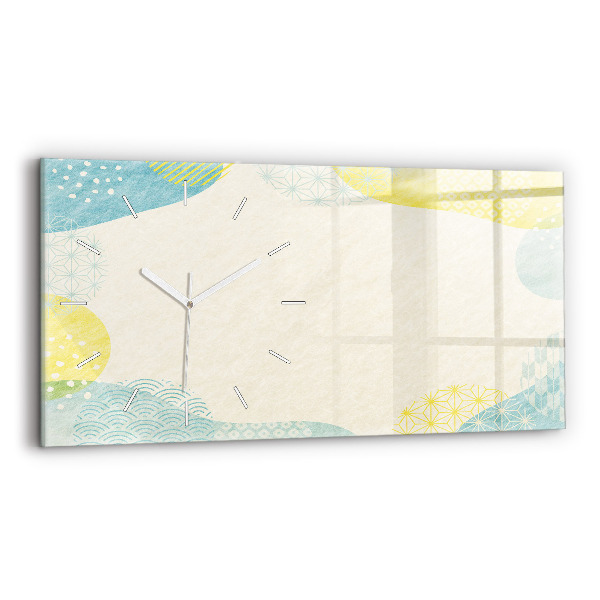 Horloge murale horizontale Cadre de modèle