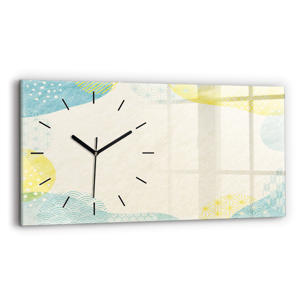 Horloge murale horizontale Cadre de modèle