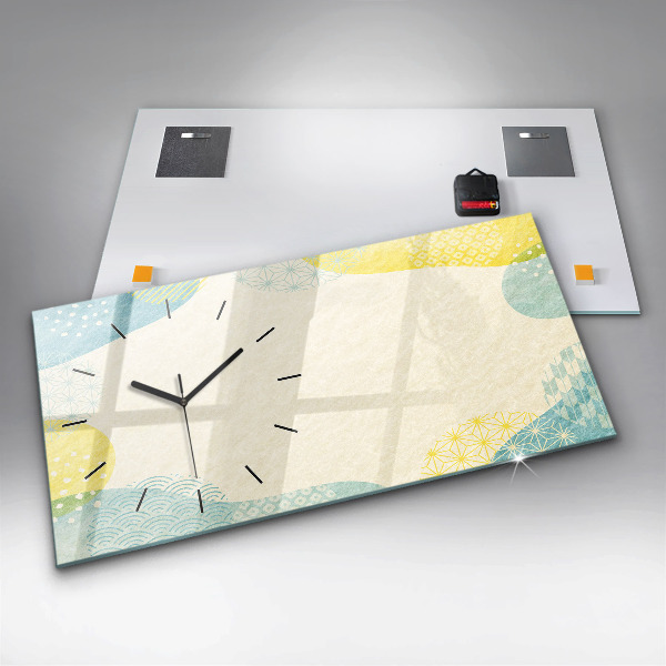 Horloge murale horizontale Cadre de modèle