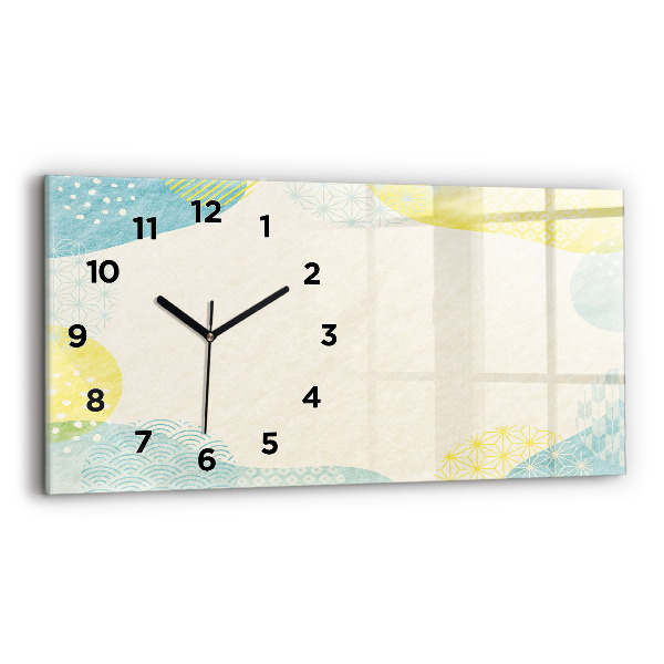 Horloge murale horizontale Cadre de modèle