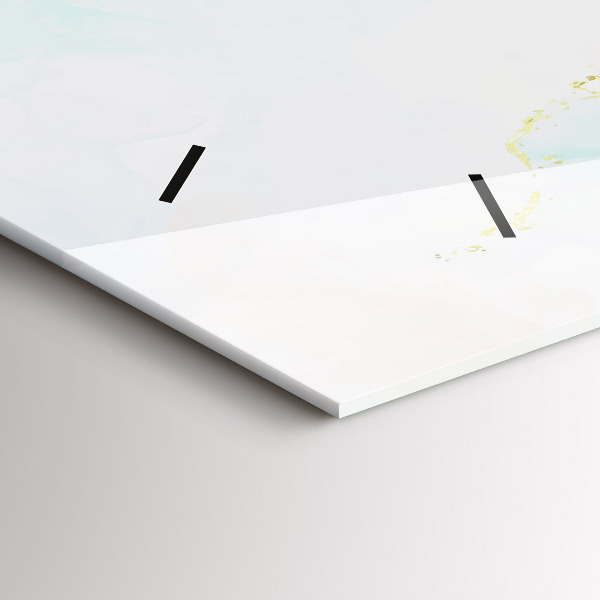 Horloge murale horizontale Aquarelle marbrée