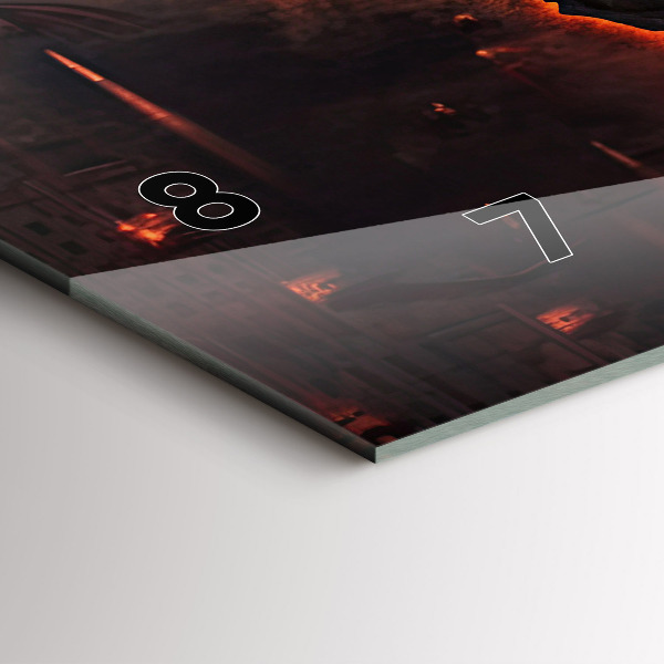 Horloge murale horizontale Carte du monde