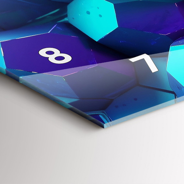 Horloge murale horizontale figures géométriques