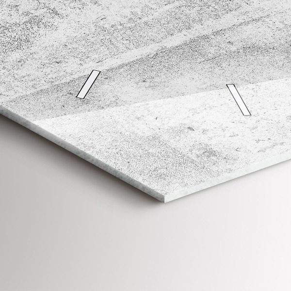 Horloge murale horizontale Mur en béton