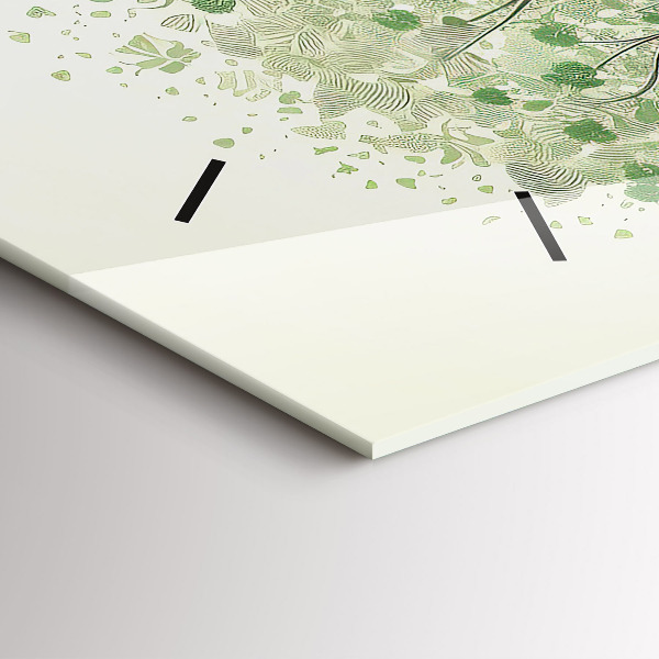 Horloge murale horizontale Nature des grands arbres