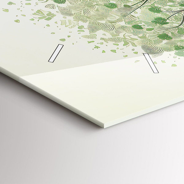 Horloge murale horizontale Nature des grands arbres