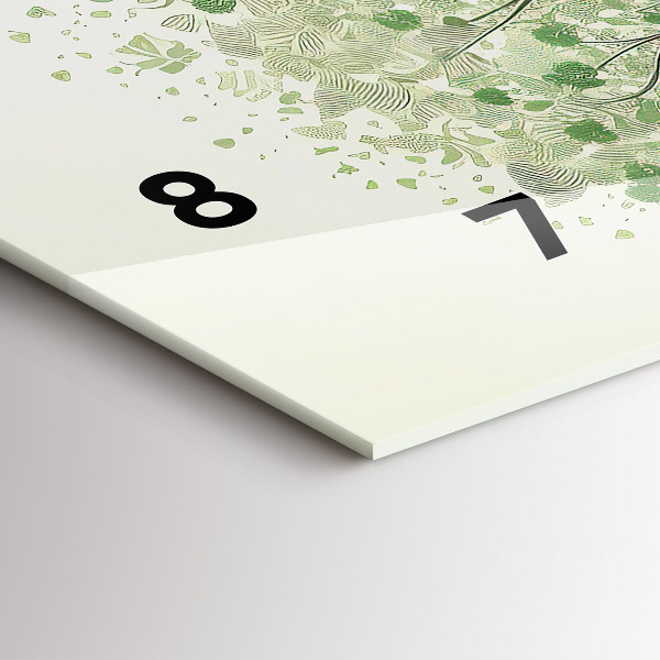 Horloge murale horizontale Nature des grands arbres