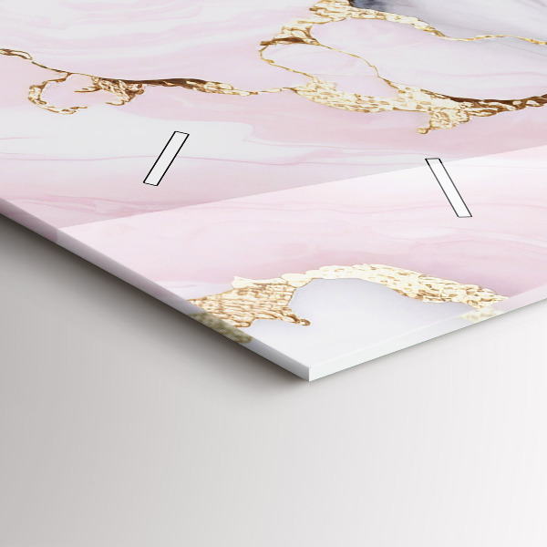 Horloge murale horizontale Marbre