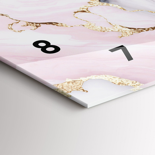 Horloge murale horizontale Marbre