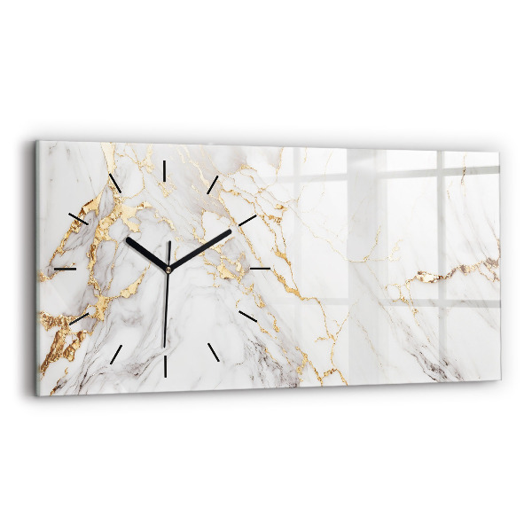 Horloge murale horizontale Marbre décoratif