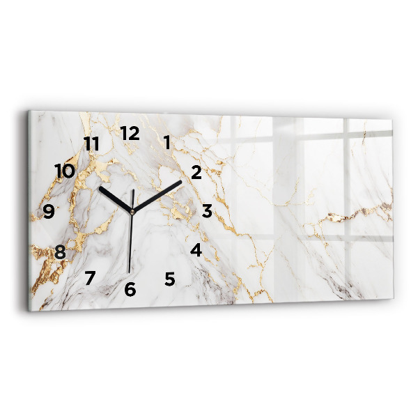 Horloge murale horizontale Marbre décoratif