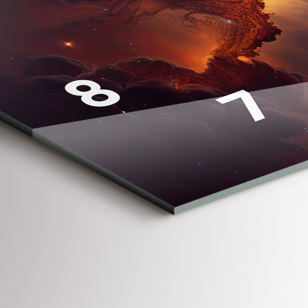 Horloge murale horizontale Le monde cosmique des étoiles