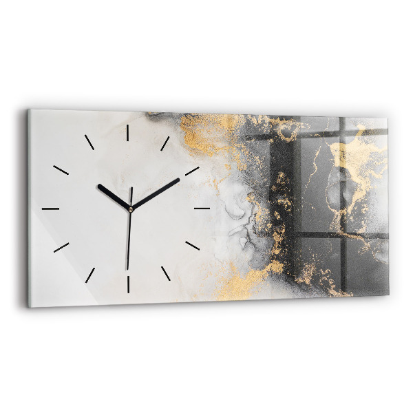 Horloge murale horizontale 'L''art du marbre'