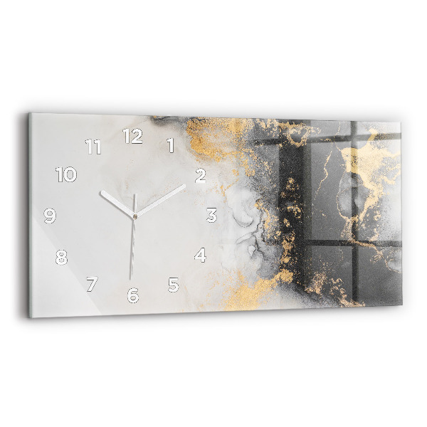 Horloge murale horizontale 'L''art du marbre'