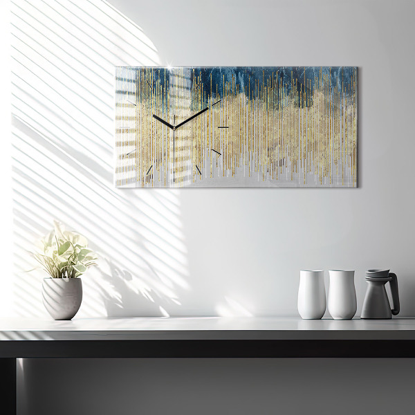 Horloge murale horizontale Motif décoratif