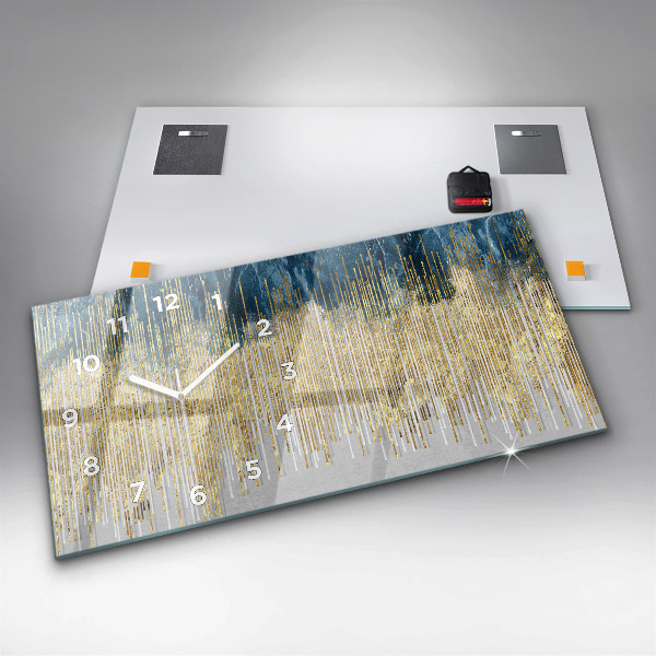 Horloge murale horizontale Motif décoratif