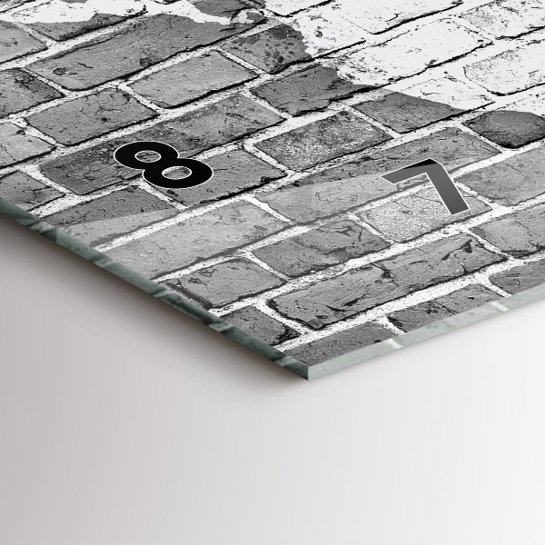 Horloge rectangulaire horizontale Carte du monde sur le mur