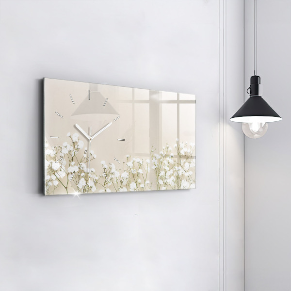 Horloge murale horizontale Fleurs en fleurs