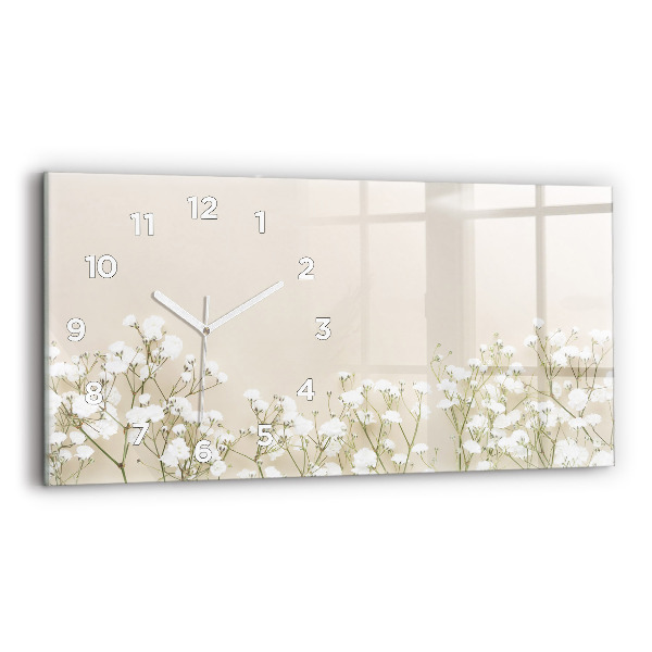 Horloge murale horizontale Fleurs en fleurs