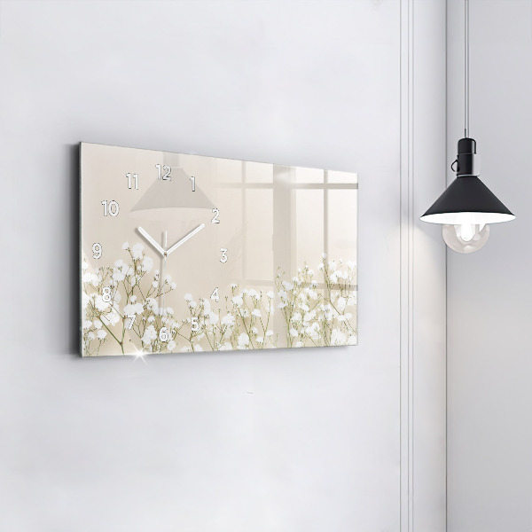 Horloge murale horizontale Fleurs en fleurs