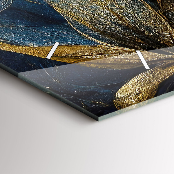 Horloge murale horizontale Fleurs décoratives