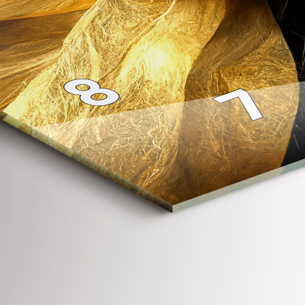 Horloge murale horizontale Abstraction élégante