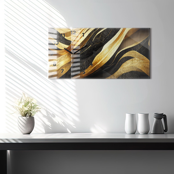Horloge murale horizontale Abstraction élégante