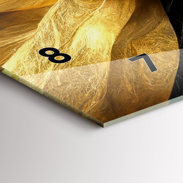 Horloge murale horizontale Abstraction élégante