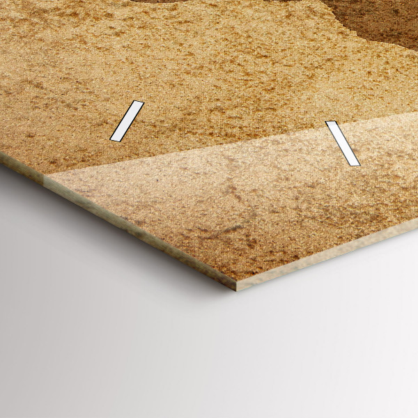 Horloge rectangulaire horizontale Carte du monde vintage