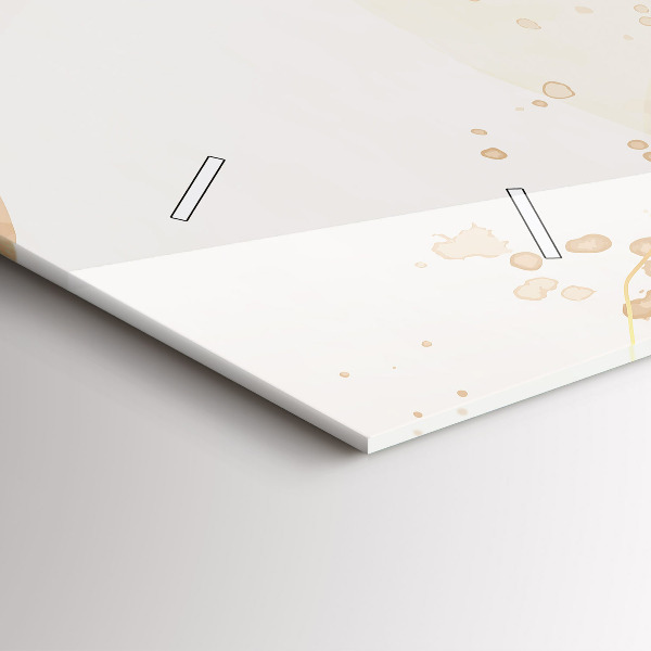 Horloge murale horizontale 'Taches d''aquarelle'