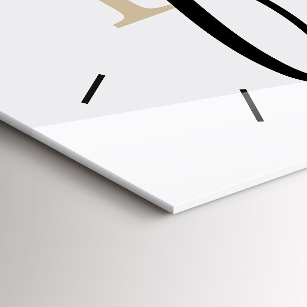 Horloge murale horizontale 'L''inscription Famille'