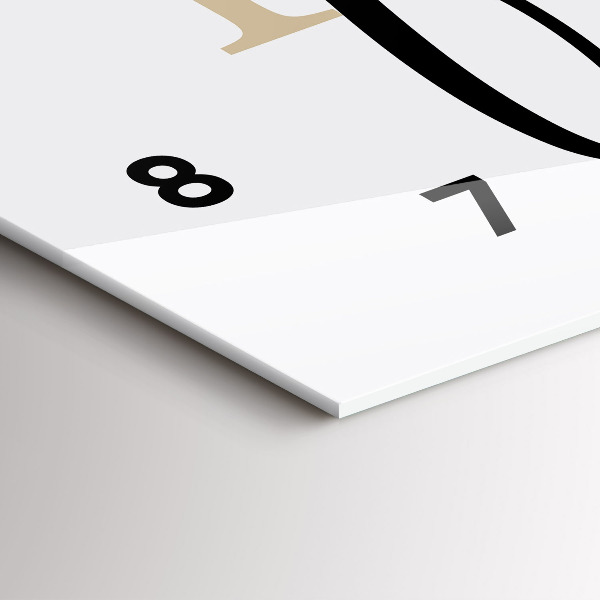 Horloge murale horizontale 'L''inscription Famille'