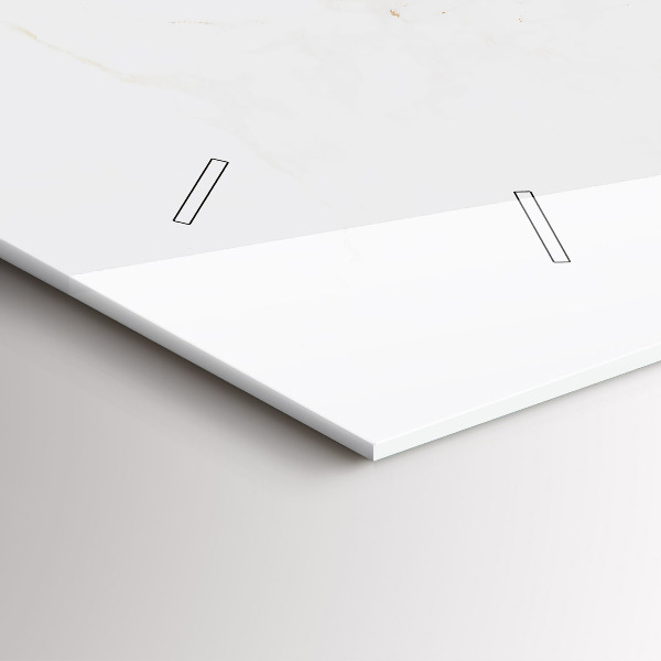 Horloge murale horizontale Marbre élégant