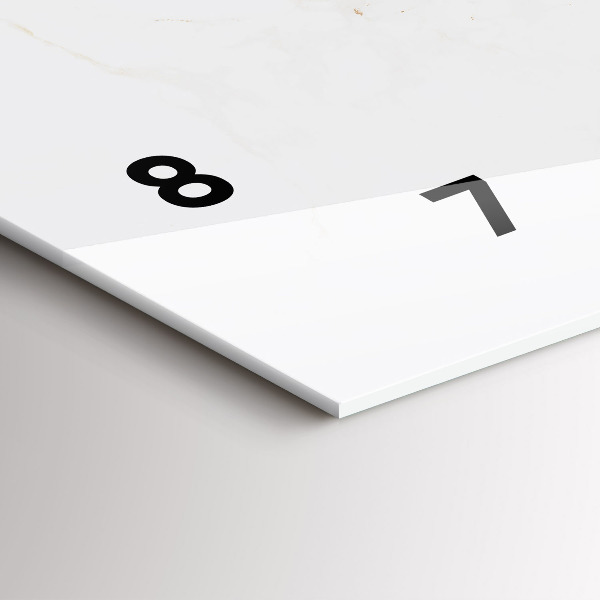 Horloge murale horizontale Marbre élégant