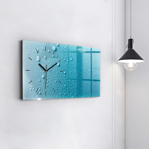Horloge murale horizontale 'Gouttes d''eau'