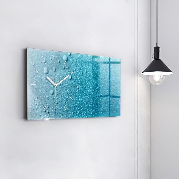 Horloge murale horizontale 'Gouttes d''eau'