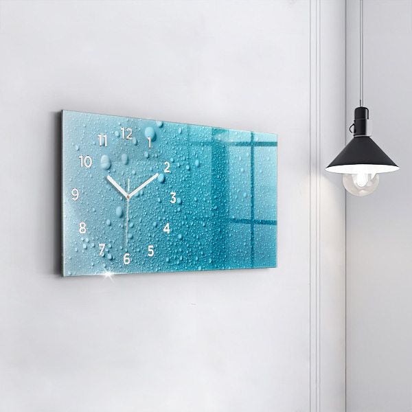 Horloge murale horizontale 'Gouttes d''eau'