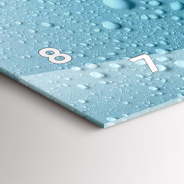 Horloge murale horizontale 'Gouttes d''eau'