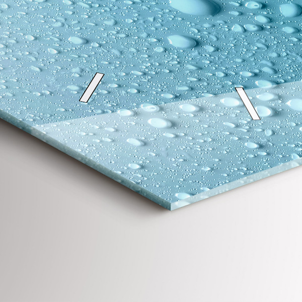 Horloge murale horizontale 'Gouttes d''eau'