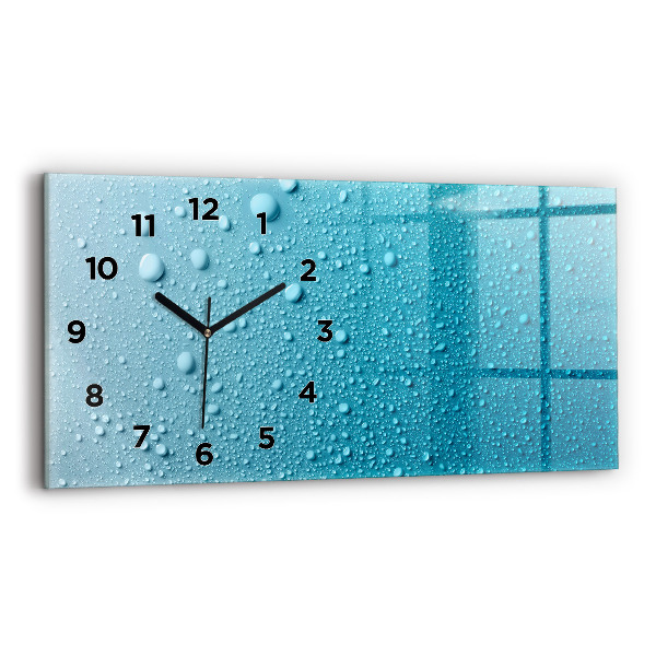 Horloge murale horizontale 'Gouttes d''eau'