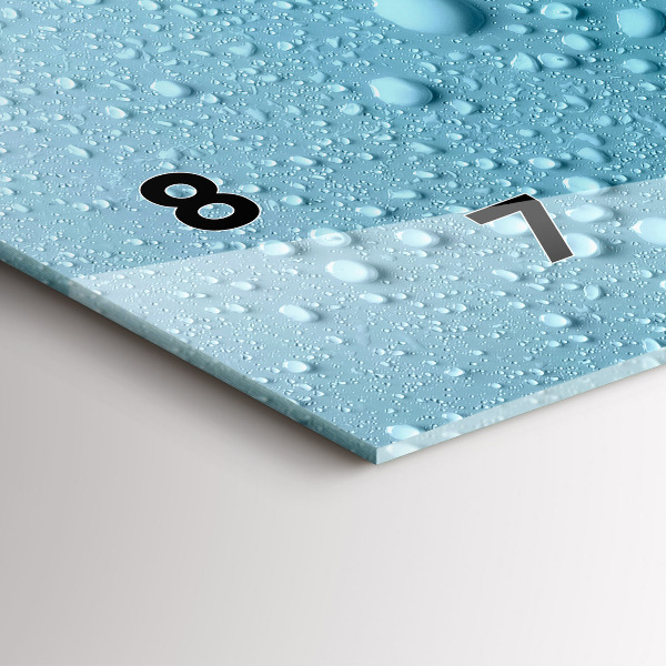 Horloge murale horizontale 'Gouttes d''eau'