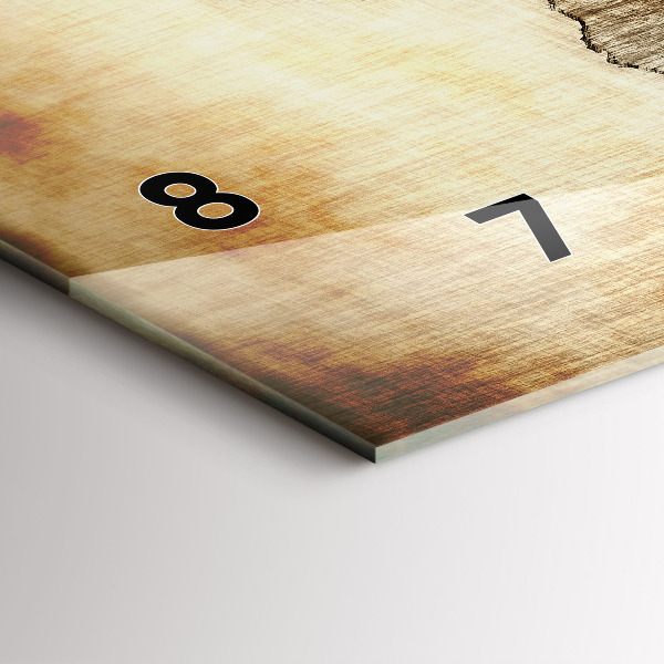 Horloge rectangulaire horizontale Carte du vieux monde