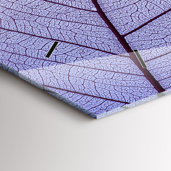 Horloge murale horizontale Feuilles nature