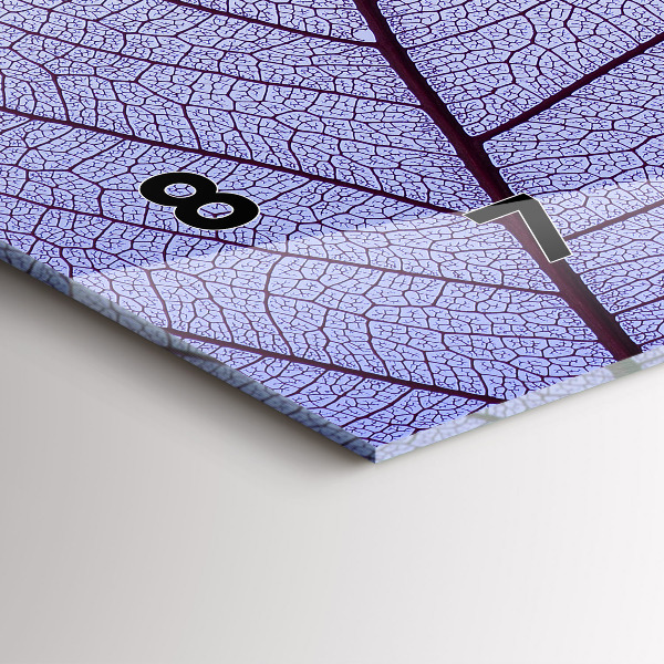 Horloge murale horizontale Feuilles nature