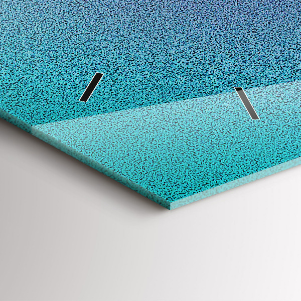 Horloge murale horizontale Motif dégradé