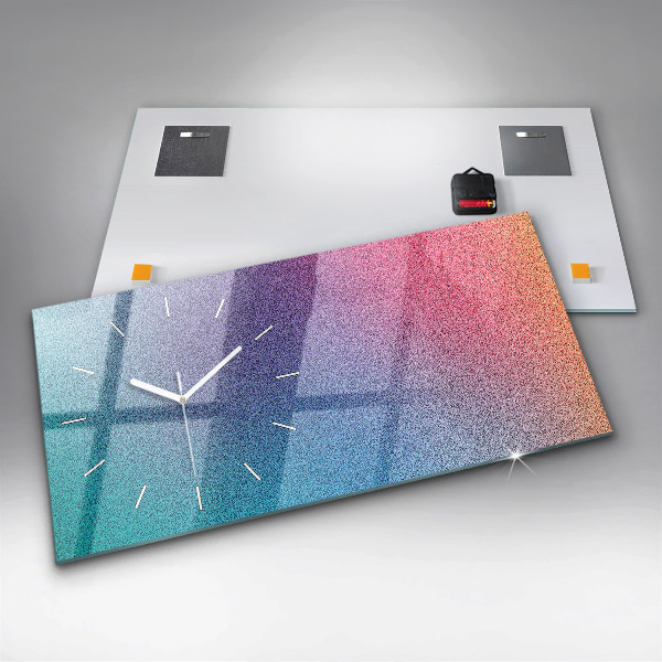 Horloge murale horizontale Motif dégradé